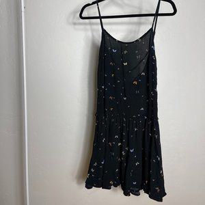 Black Flowy Butterfly Dress